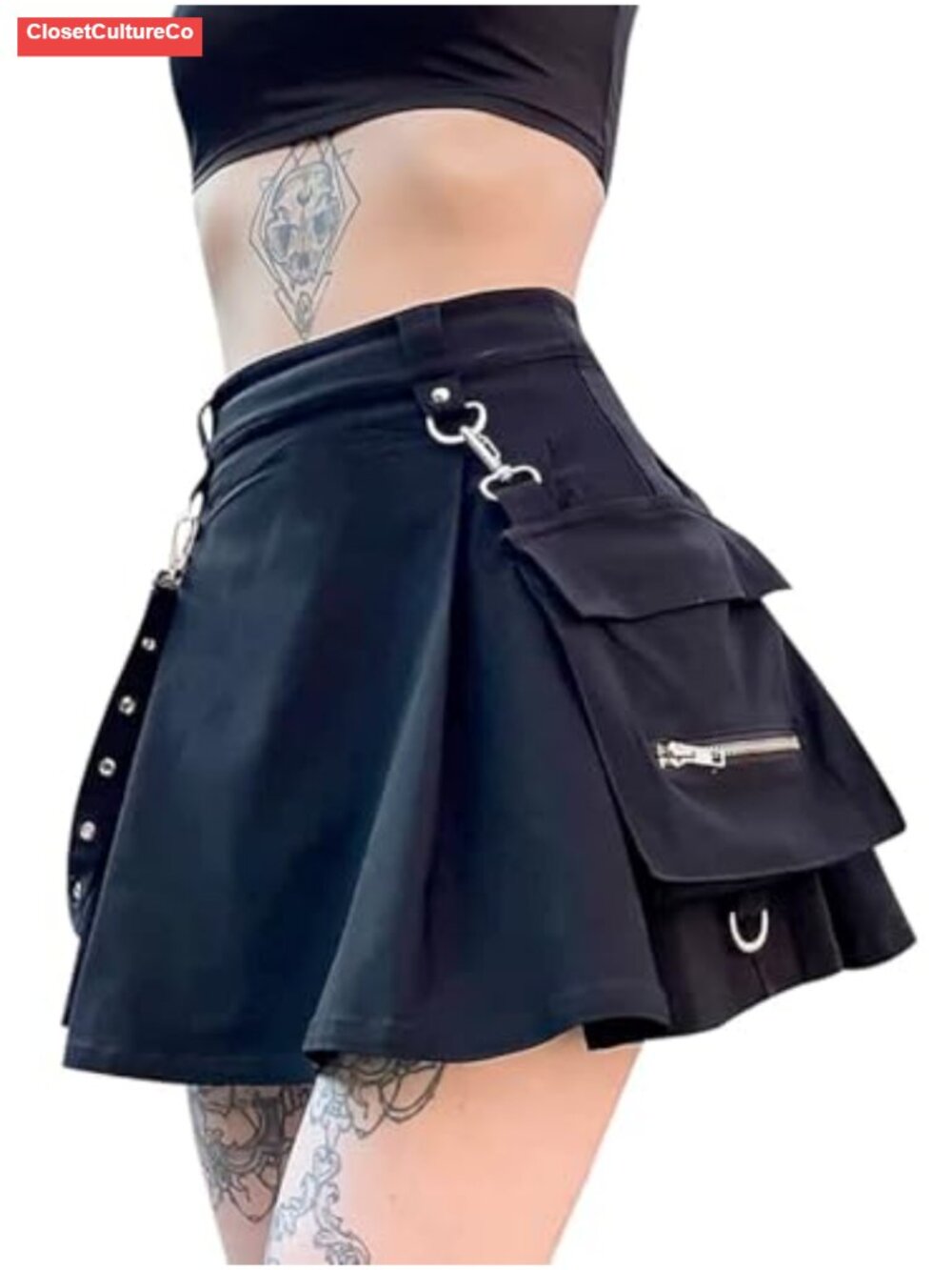 High Waist Plaid Mini Skirt 100% Cotton A-Line Pleated Flowy